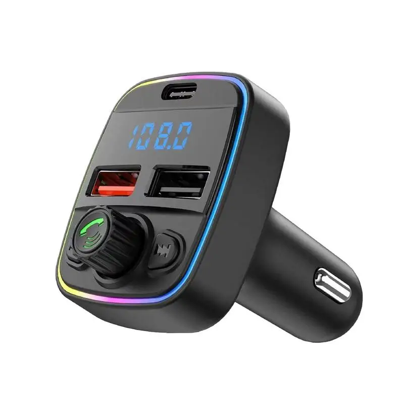 Blue Tooth Radio Transmitter FM Transmitter Music Player With Multi-function Card Reader Hands-free Calling And Full-band FM