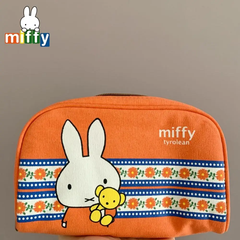 

Miffy милая креативная косметичка с пельменями, портативная холщовая сумка для хранения, женская большая вместимость с героями мультфильмов
