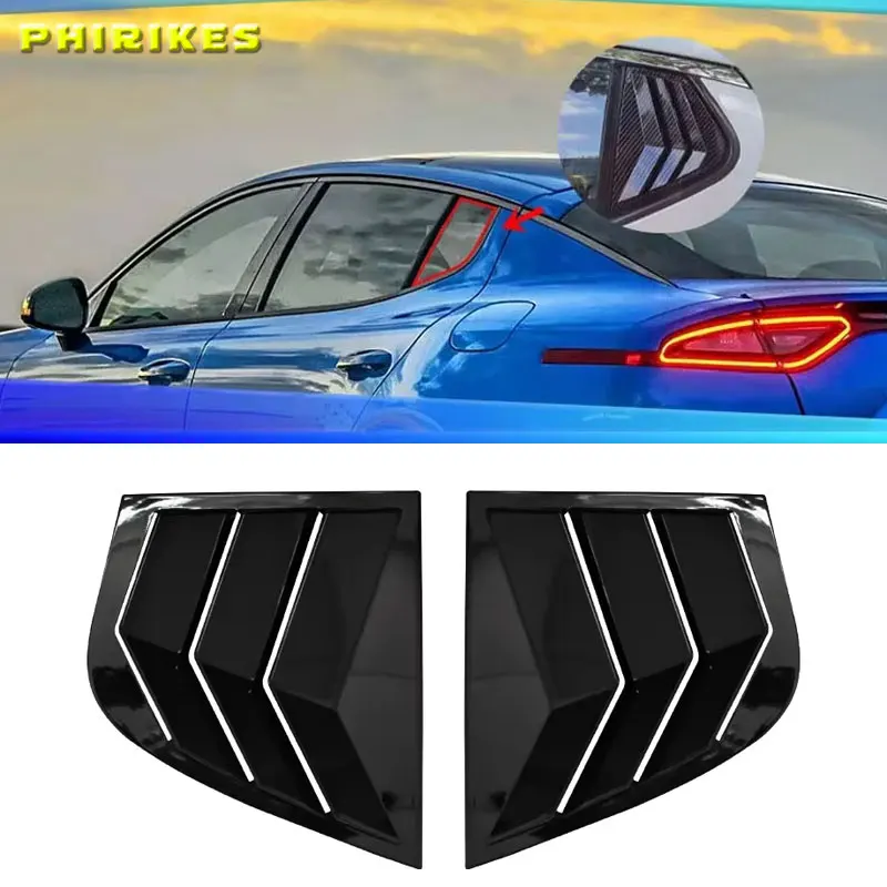 For Kia Stinger 2018-2022 Side Window Louvers Spare Parts Premium Durable Replaces Sunshade Cover Air Vent Louvers 