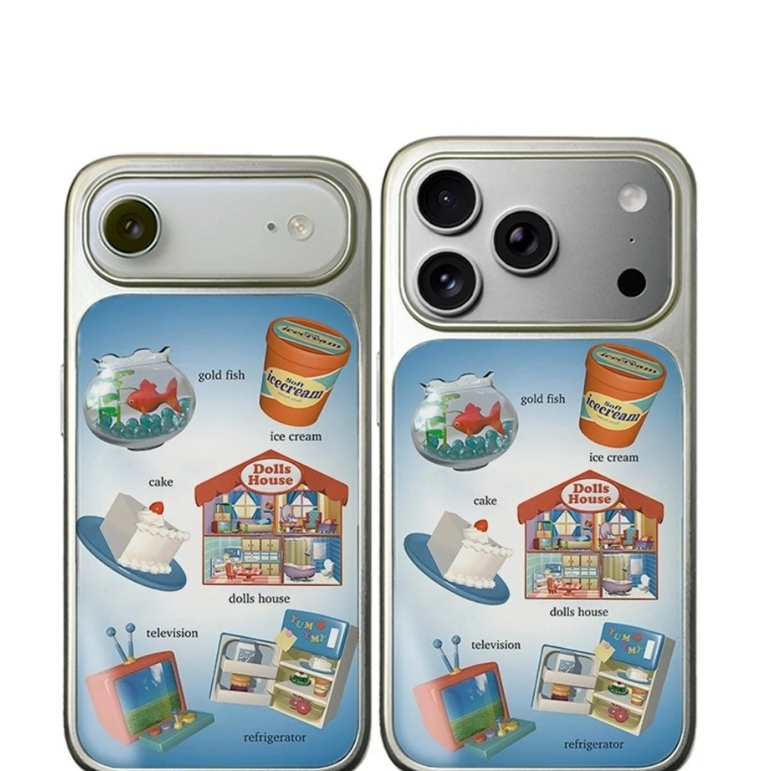 Coque de téléphone rétro Poisson Rouge pour iPhone 17 16e 16 15 14 13 12 11 Air Pro Max X XR XSMAX 8 7 Plus, Housse Arrière Souple Transparente de Luxe