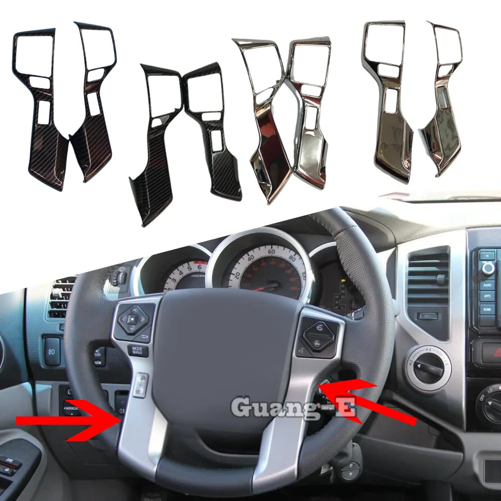 

Для Toyota Tacoma 2015 2016 2017 2018 2019 2020 автомобильный детектор, чехол из АБС-пластика, внутренний комплект рулевого колеса, детали рамы, 2 шт.