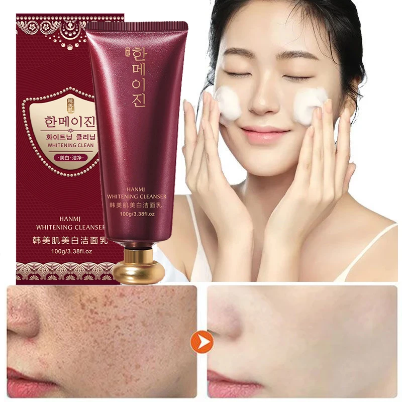 100g Amino Acid Facial Cleanser Deep Cleaning Oil Control Moisturizing Shrink Pores Remove Acne Whitening Facial Skin Care