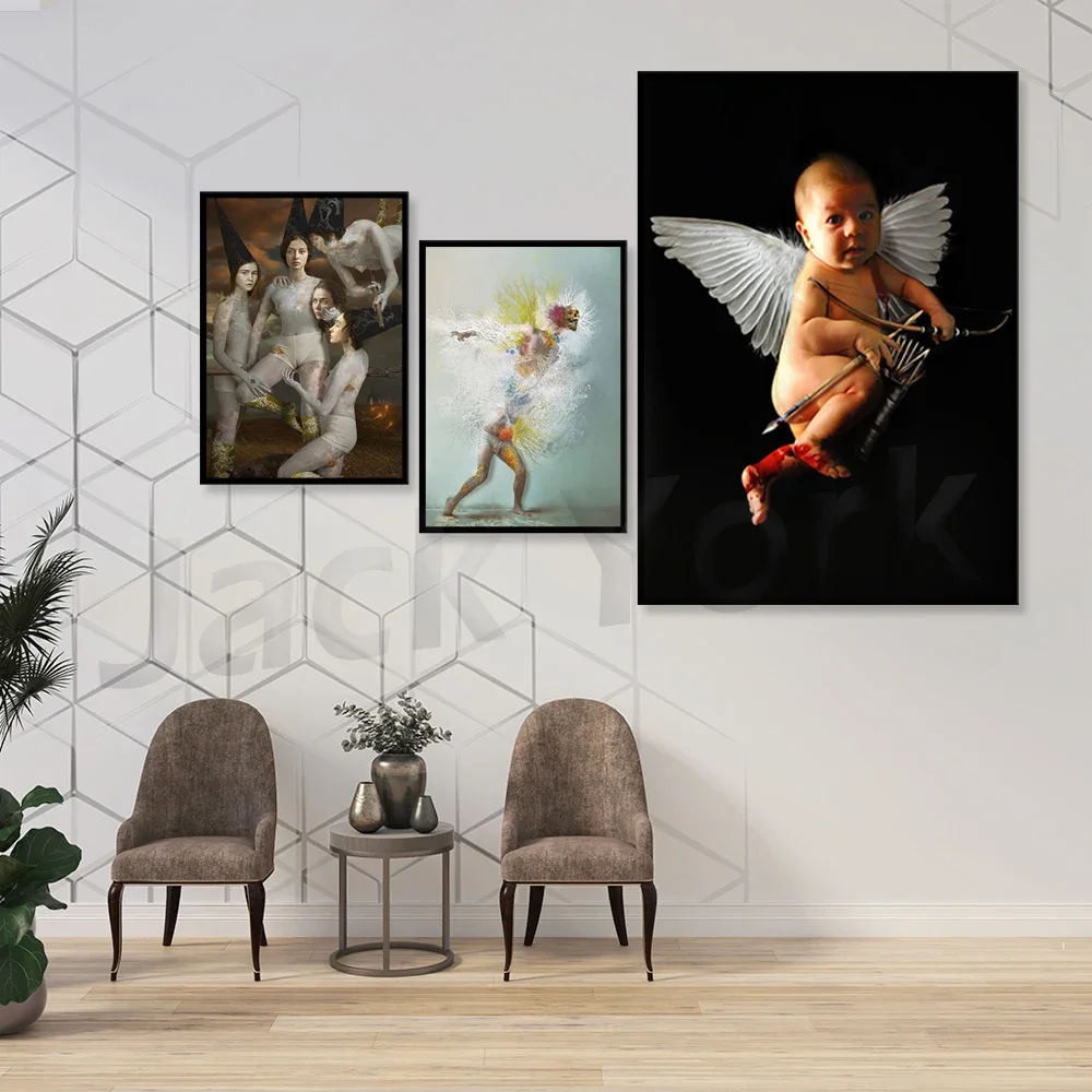 Printable Wall Art, Printable Skull and Body Wall Art, Interpretation of Death Printable Art