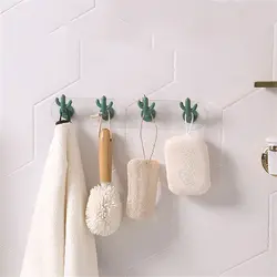 1/2pc Creative Cactus Hooks Mutifuctional Wall Hanger Rack Key Watch Bags Jewelry Haning Hook Wall Decoration