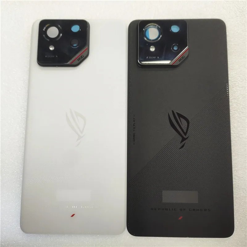 

Стеклянная задняя крышка для Asus ROG Phone 9, крышка корпуса, задняя дверь аккумулятора с объективом рамки камеры и клеем