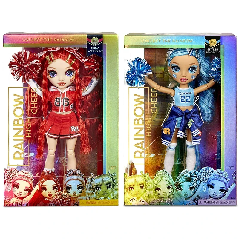 Original Rainbow High Cheer Doll - Ruby Anderson Red Toys For girls Doll Set Surprise Children's Toys Collection Fashion Doll