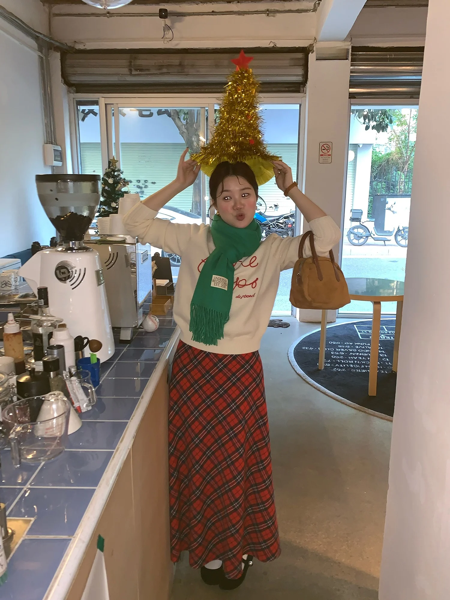 

Корейская ретро-юбка миди Red Plum Jam для женщин, приталенная, А-силуэт, длинная, с узором, со средней талией