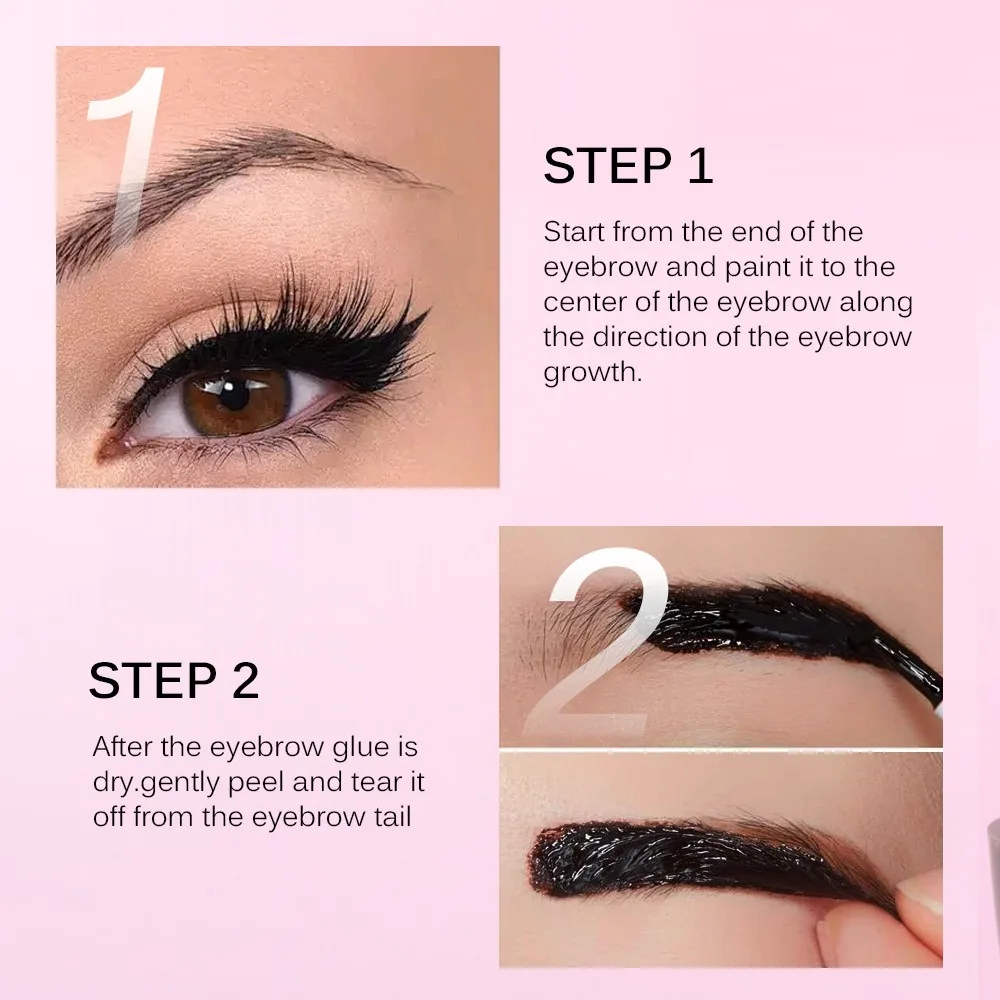 Tatouage durable facile à décoller les sourcils Gel crème Types longue durée résistant aux taches résistant à la sueur imperméable cosmétiques maquillage