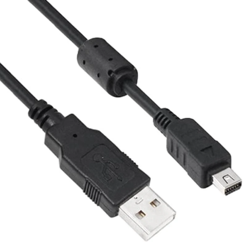 K3NB 4.9ft USB 12pin Data Cable Cord Transfer Wire for Olympus U790 U810 U820 U830 U840 U850 U1000 U1010 U1030 U1040 U1050