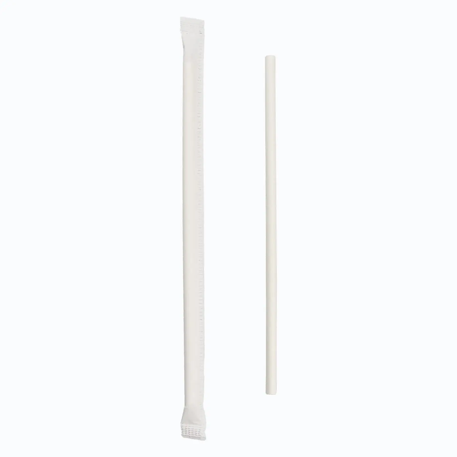 Striped Paper Drinking Straws Bulk,Wrapped and Unwrapped, Biodegradable and Compostable, 100 Count