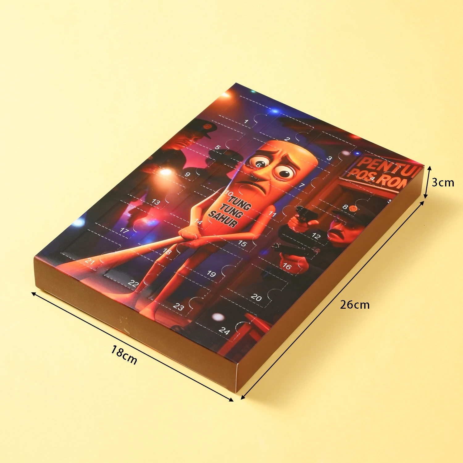 24PCS Brainrot Tung Tung Tung Sahur Blind Box Dongdong Music Keychain Pendant Tralalelo Tralala Shark Figures Lirili Larila Toys