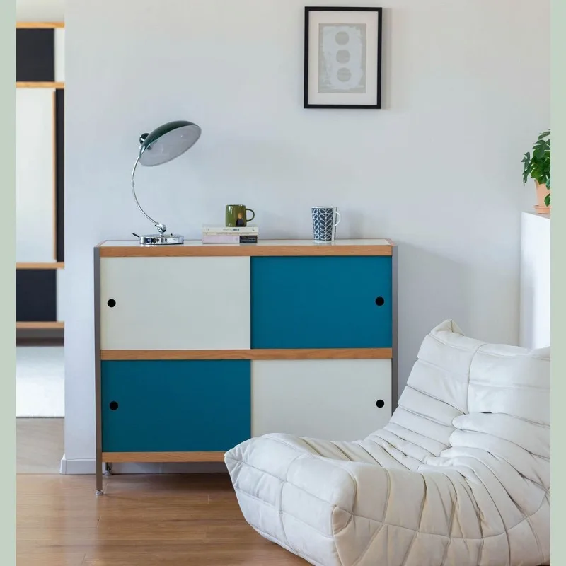 Combination Cabinet Bag, Ancient Book Cabinet, Sliding Door, Side Cabinet, Storage Rack Against The Wall