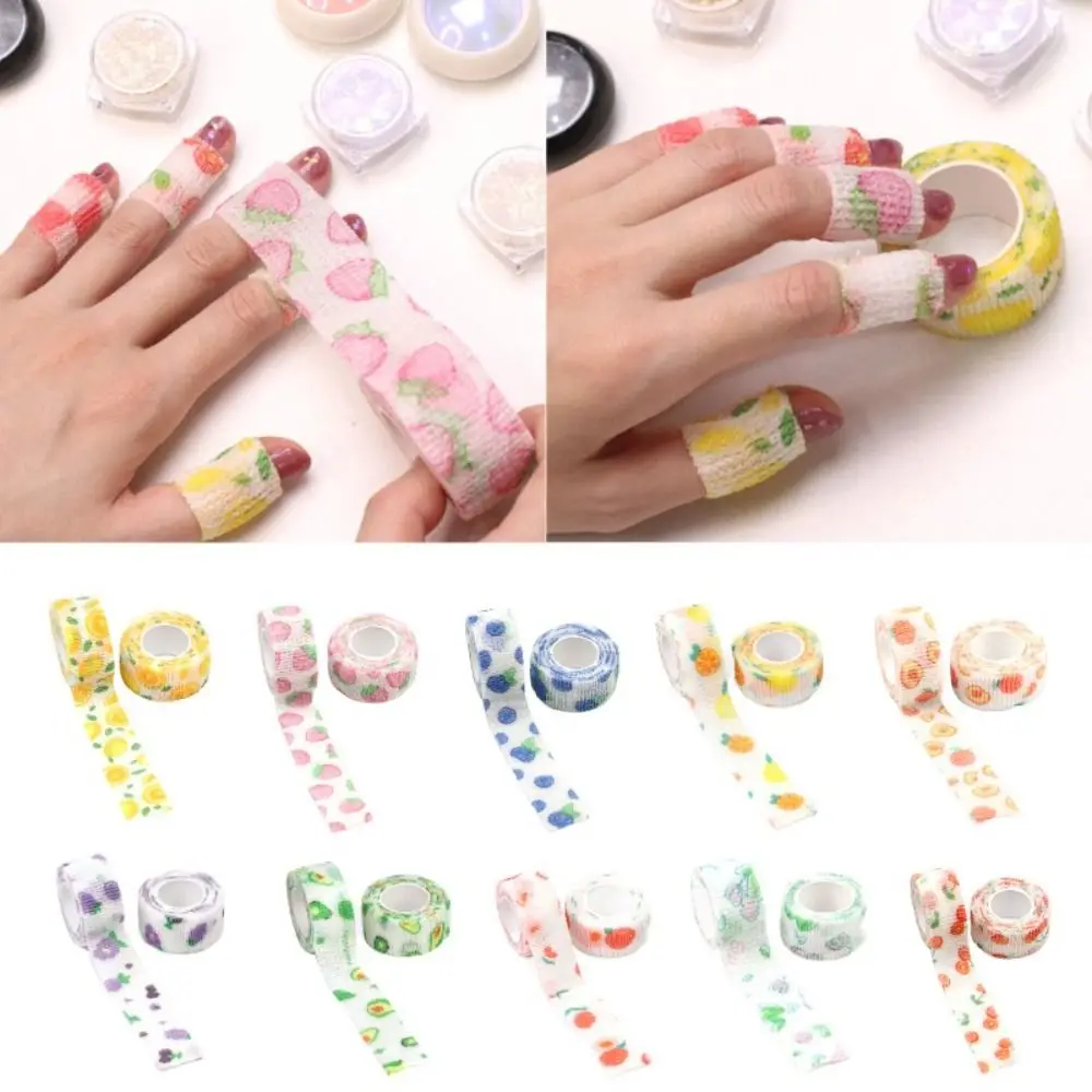 

1pcs Wide Nail Finger Protection Bandage Elastic Manicure Tools Nail Art Protect Tape Breathable Self Adhesive Bandage