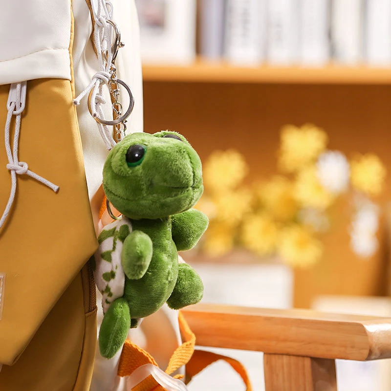 Cute Mini Cartoon Turtle Soft Plush Toy Pendant Exquisite Turtle Key Chain Girl Bag Jewelry Schoolbag Ornament