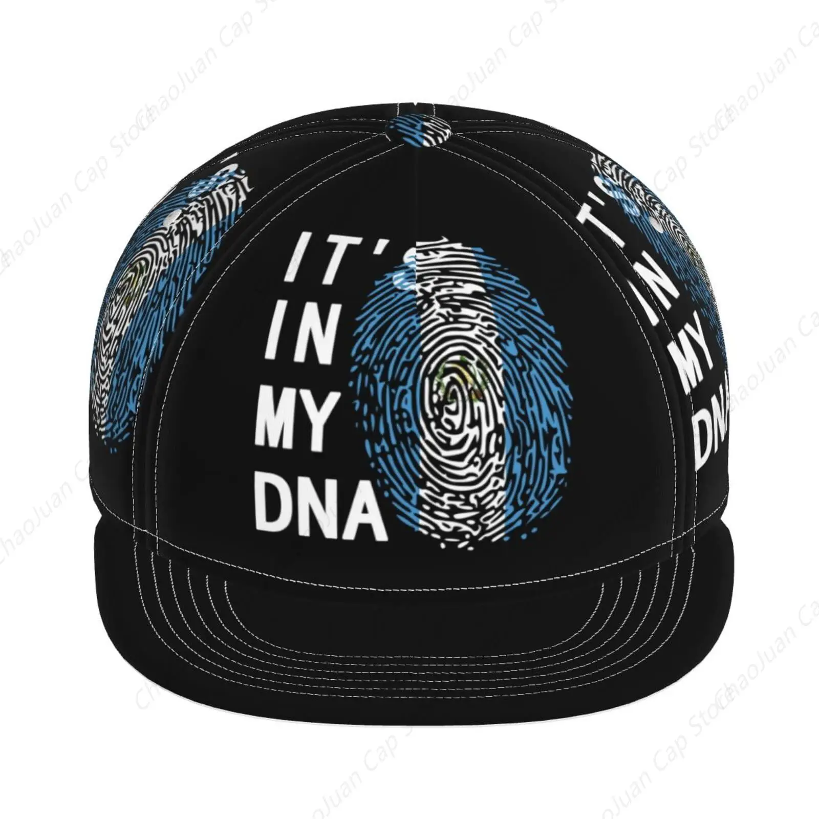 انها في بلدي DNA غواتيمالا شقة بيل حافة قبعة بيسبول كول الهيب هوب قبعة سائق الشاحنة الرجال النساء قبعات البيسبول قابل للتعديل