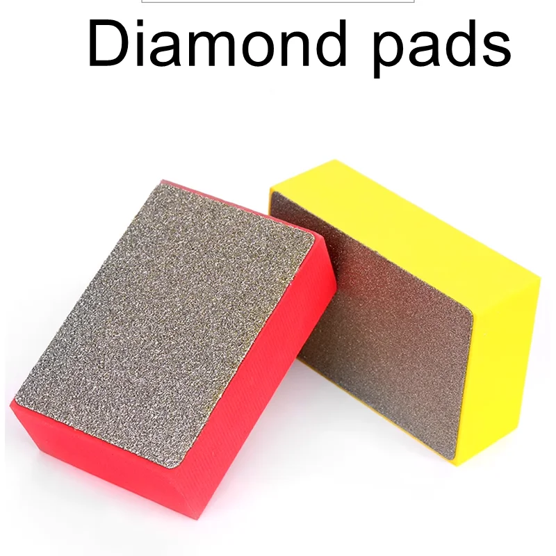Sponge diamond pads for Grinding Polishing finishing Remove burrs stone,ceramic,glass,wood,metal,steel Manual edge grinding