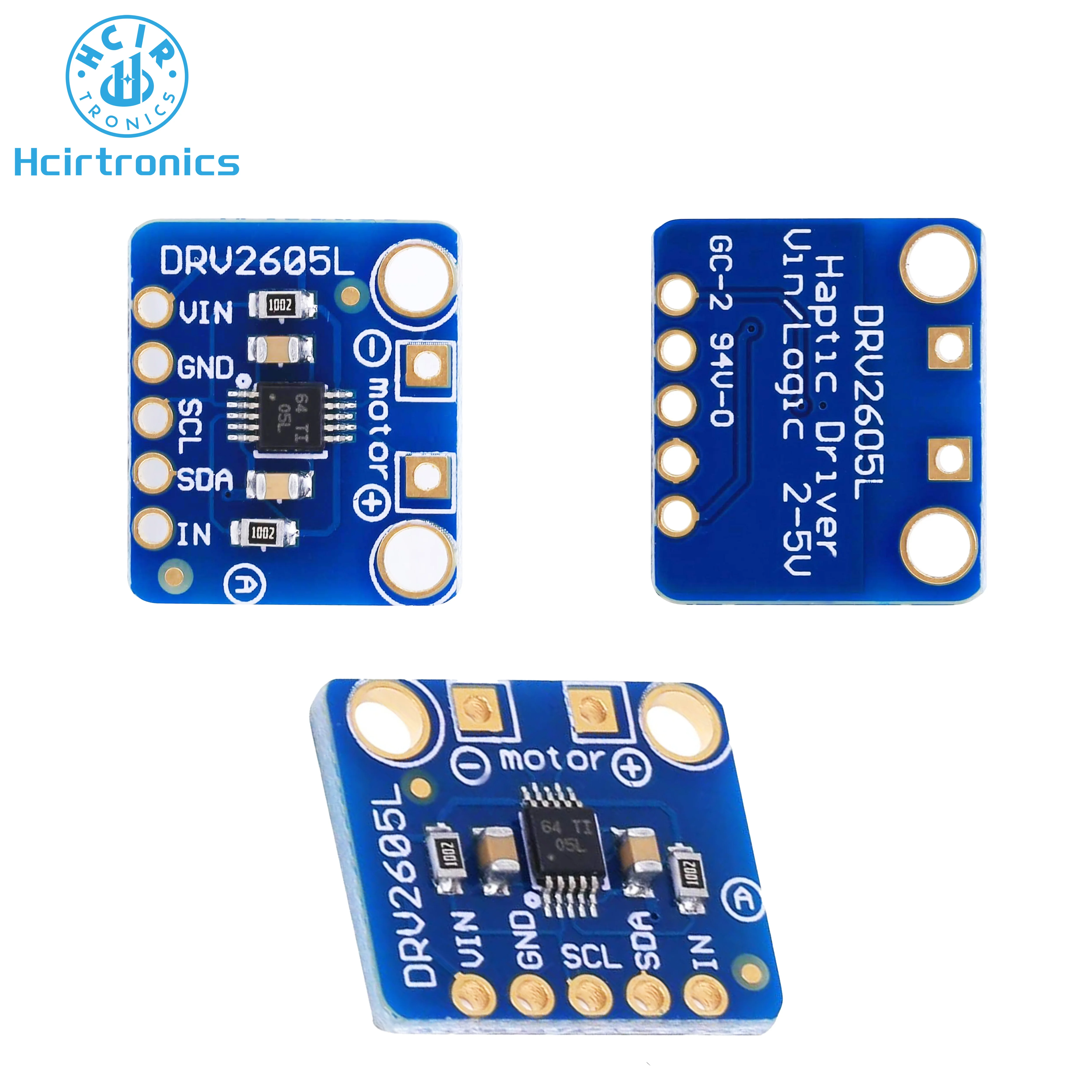 DRV2605L Haptic Motor Driver Module with IN / TRIG General Pin Haptic Motor Driver Controller Board for Arduino