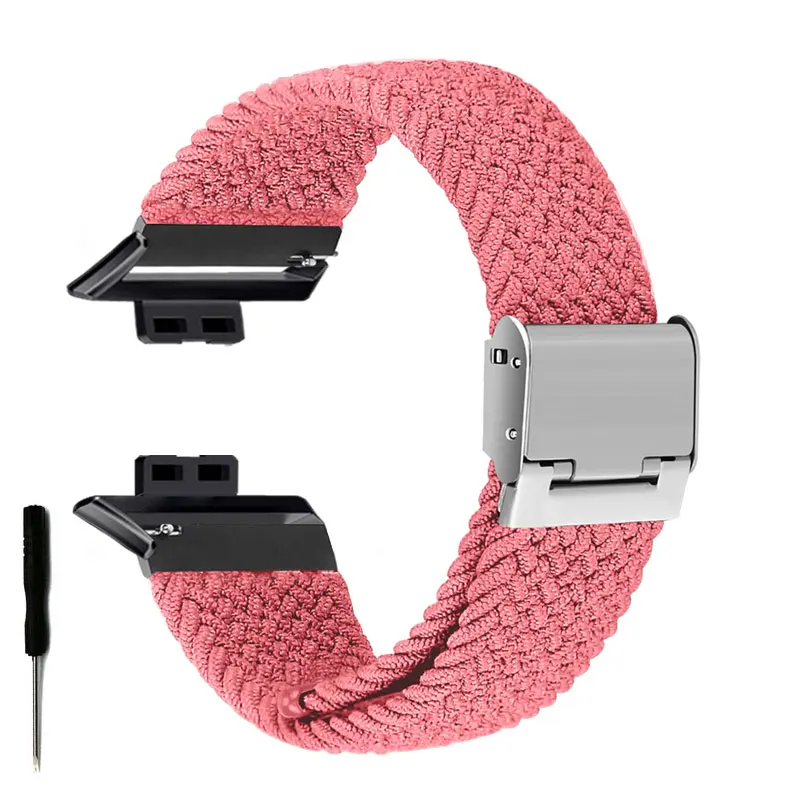 Ремешок для Huawei Watch Fit 2, нейлоновый плетеный браслет для наручных часов, регулируемый сменный Браслет для Huawei Watch Fit