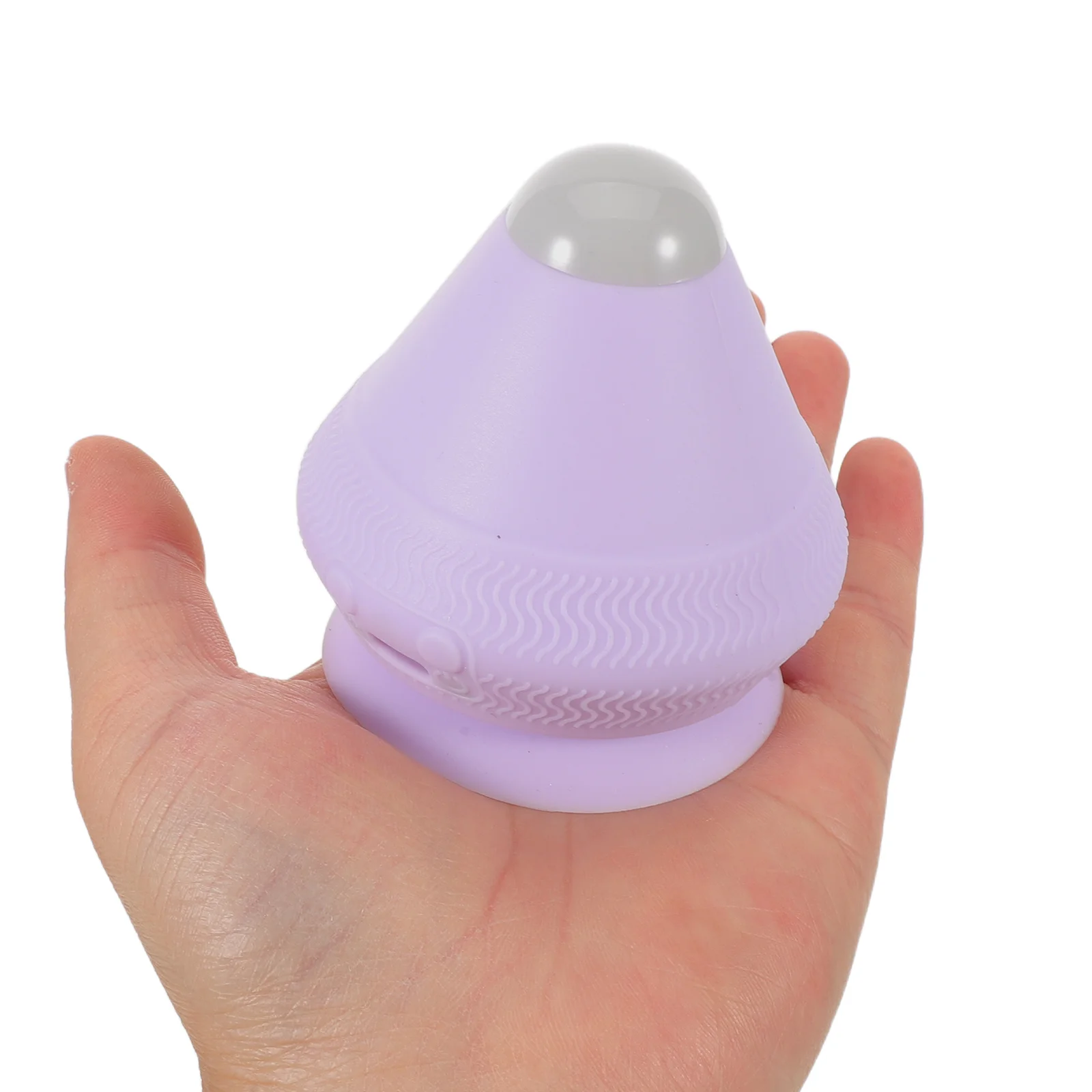 

Electric Fascial Ball Vibration Heat Deep Tissue Muscle Relief Suction Design Portable Shoulder Neck Back Massager Purple