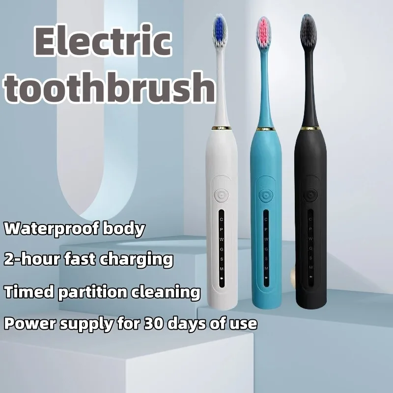 USB Charging New Electric Toothbrush Home Soft Hair 6-speed Mode Charging Portable Adult Electric Toothbrush