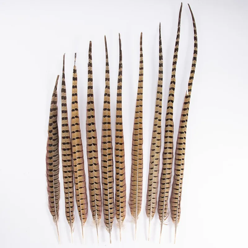 

Wholesale 10/50Pcs Pheasant Feathers Table Centerpieces Handicraft Accessories 9-70cm Natural Plumes DIY Headdress Decoration
