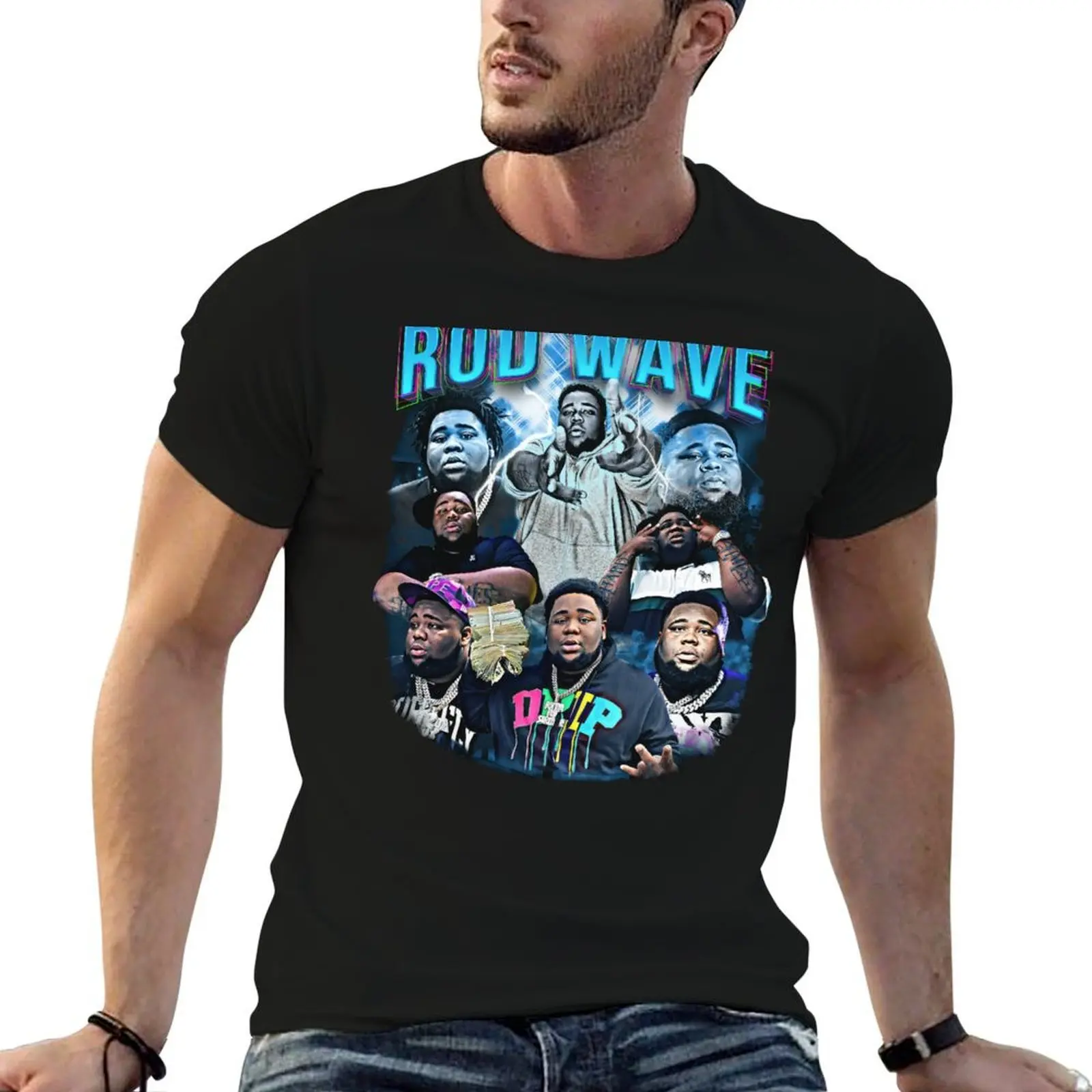 

Rod Wave Hiphop T-Shirt mens graphic t shirts t shirts for man graphic vintage t shirt man cotton T-shirt