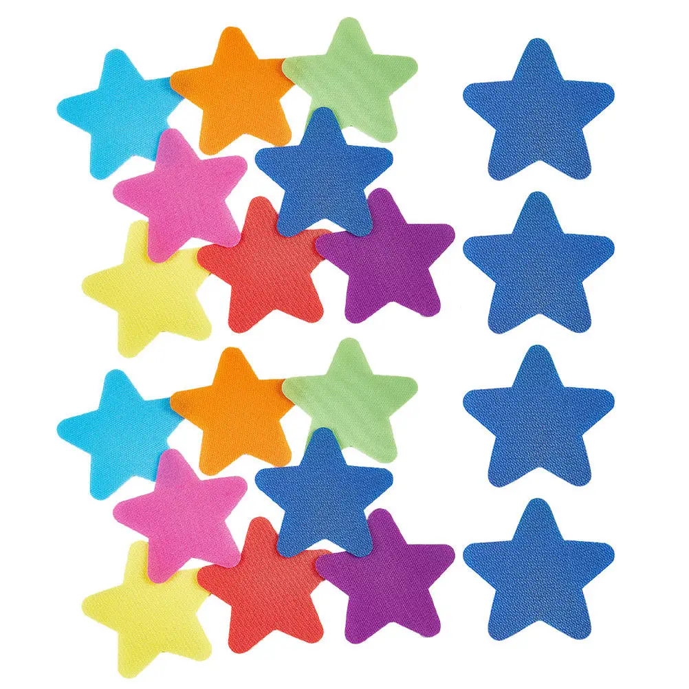 40Pcs Star Shape Classroom Floor Markers Colorful Interactive Carpet Spots Preschool Kindergarten Teaching Aids