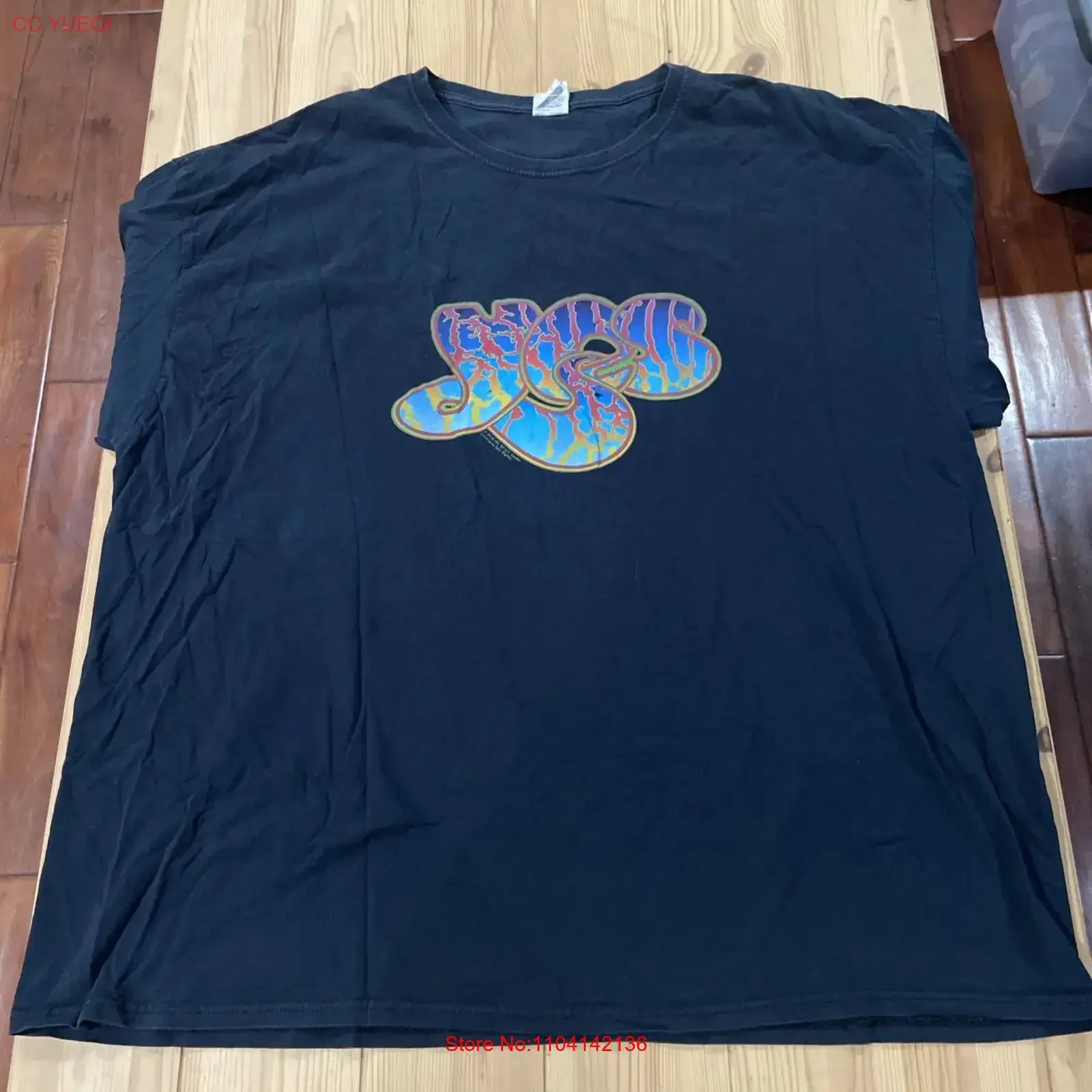 2016 Yes T Shirt Progressive Rock Band Black Men's 3XL vintage Washed Soft fashion Comfortable Breathable homme Unisex Stylish