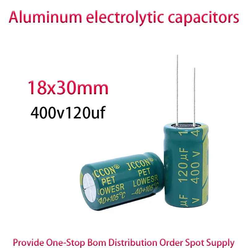 

400v120uf 400V 120UF Switching power adapter high-frequency low resistance aluminum electrolytic capacitor 18x30mm 50PCS