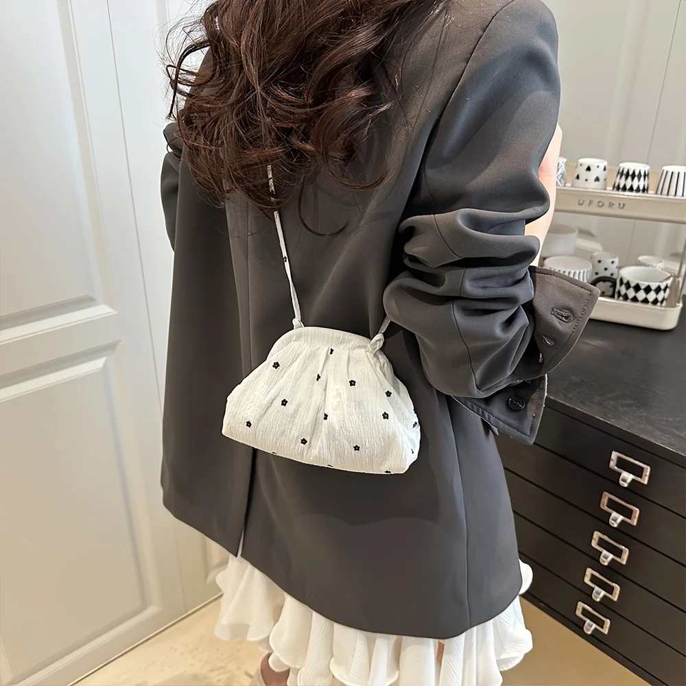 

New sweet shoulder bag, fashionable polka dot shoulder crossbody bag, new storage bag, coin purse