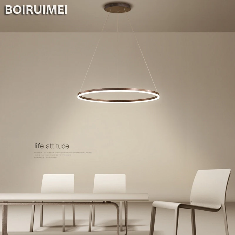 nordic single ring led chandelier minimalism aluminium circle pendant lamp iluminacao interior para mesa de jantar sala de estar quarto 01