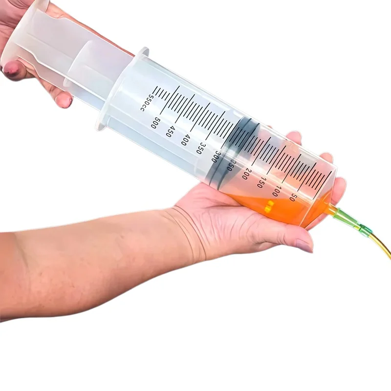 60 ml–1000 ml – wytrzymała, duża strzykawka do pobierania oleju, idealna do stosowania w laboratoriach, do dozowania kleju i do wielorakiego zastosowania w dozowaniu różnych płynów. — 2