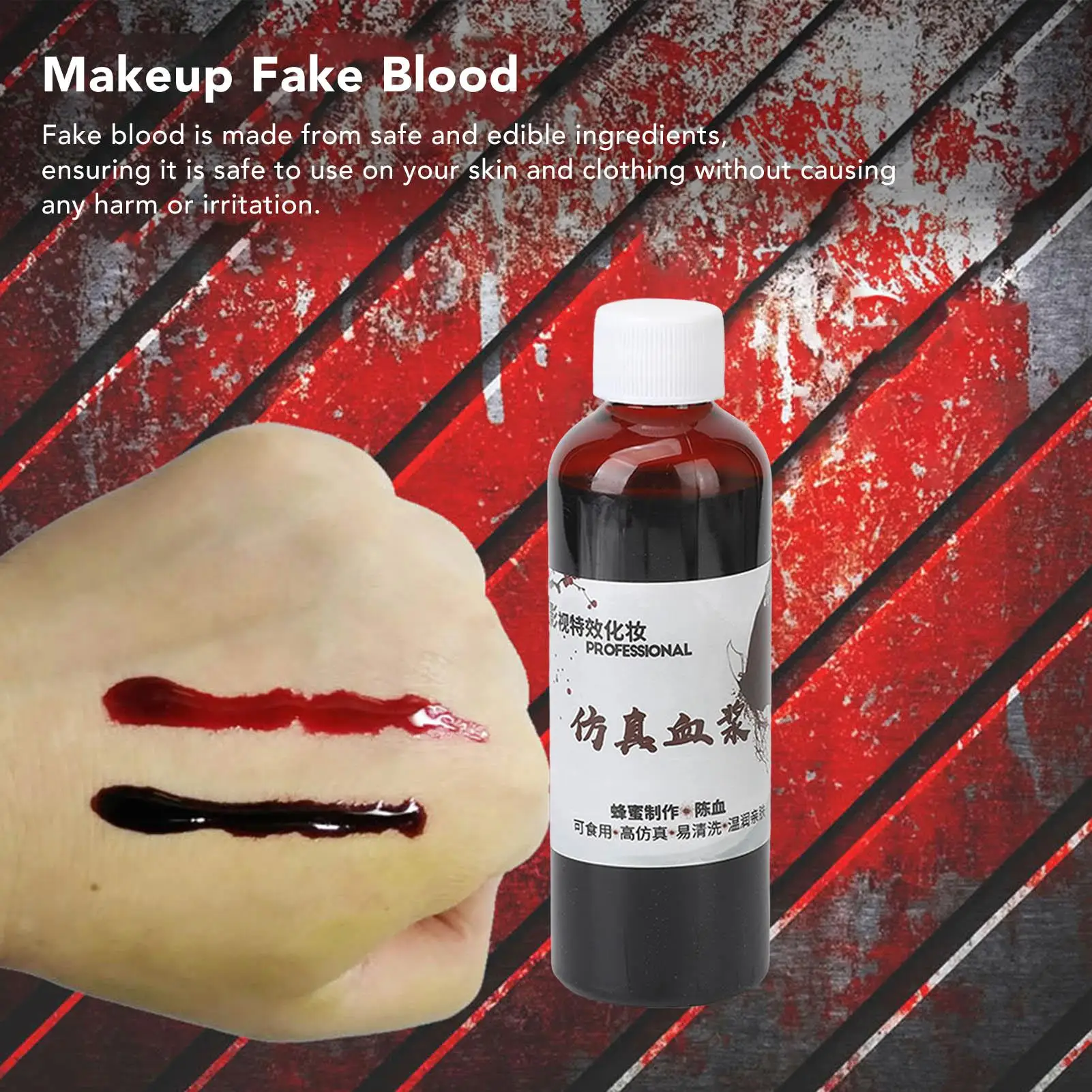 100ml Halloween Edible Face Body Painting Fake Blood for cosplay 