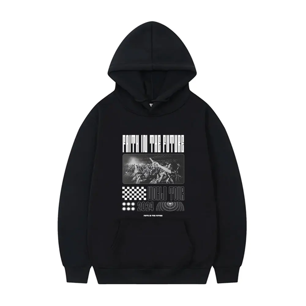 

Best Famous Faith in The Future Woeld Tour 2024 Print Hoodie Men Women Hip Hop Vintage Oversized Pullover Male Fashion Hoodies