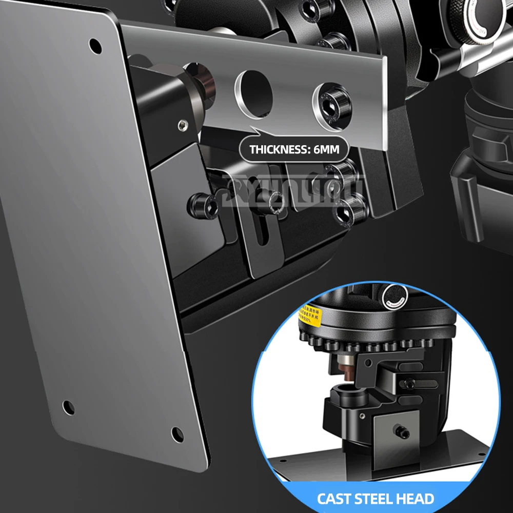 16T 1800 واط الكهربائية الهيدروليكية ثقب أداة ملاكمة ثقب حفار قوة الناخس السلس للوحة الحديد النحاس الألومنيوم زاوية الصلب