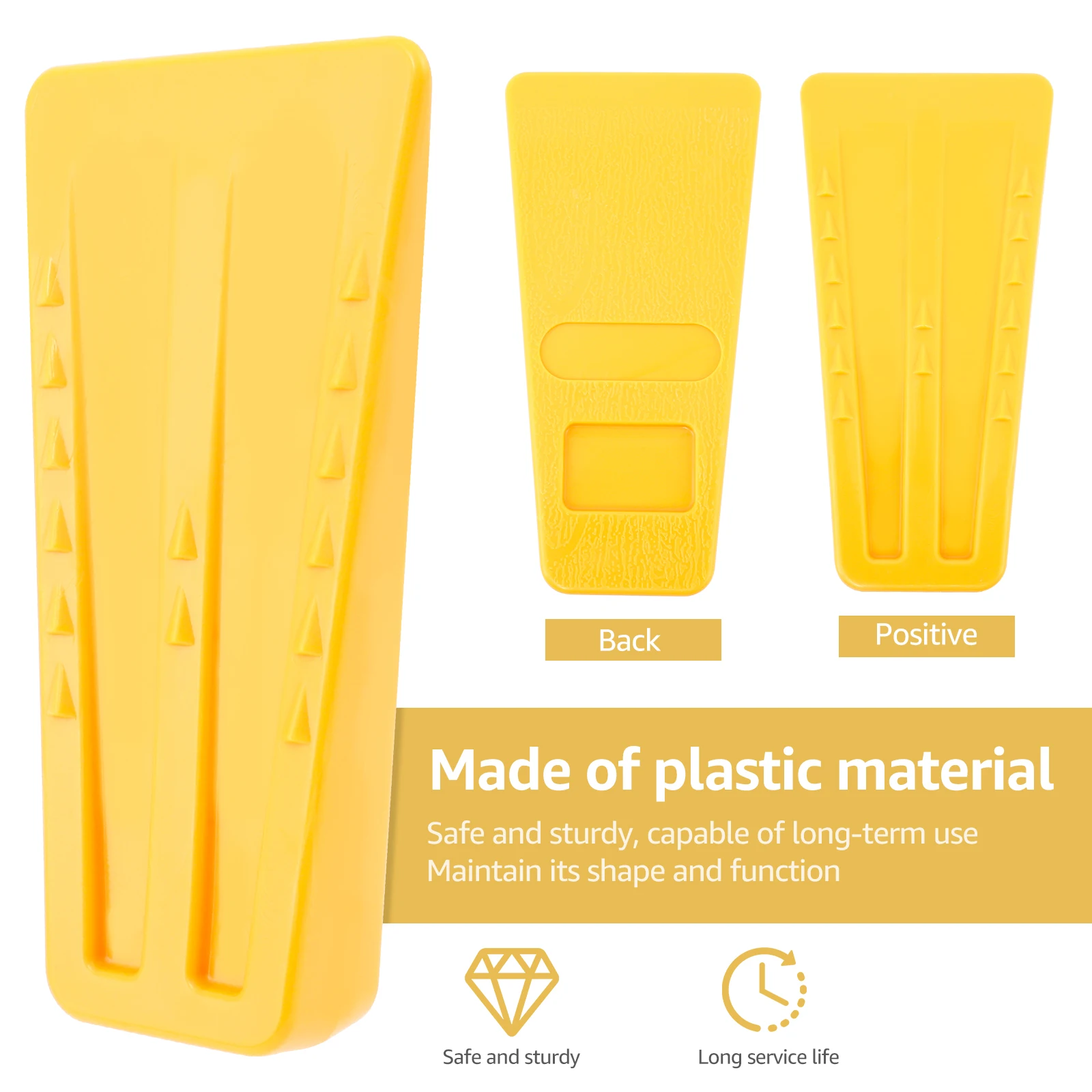 6 قطعة أسافين قطع البلاستيك بالمنشار اكسسوارات أسافين ارتداء مقاومة شجرة سلامة قطع إسفين تسجيل لوازم للأشجار الخشب #5