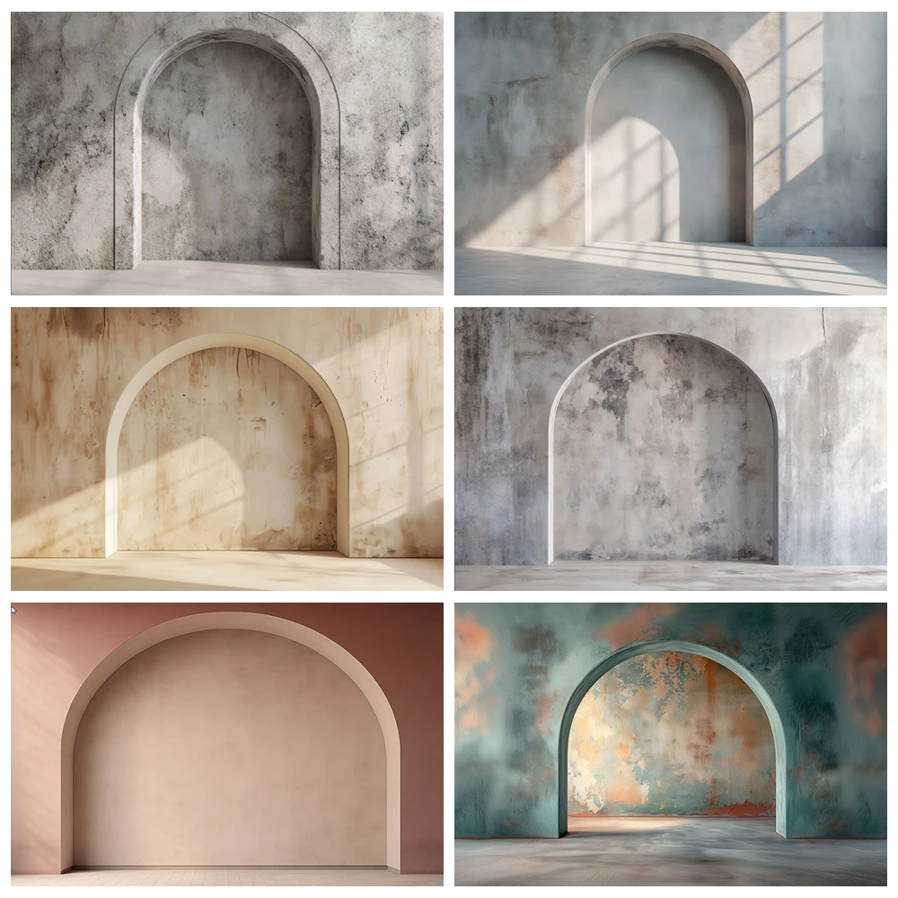 

Romantic Arched Wall Photography Background Adult Children Pregnant Women Portrait Decoration Birthday Wedding Photo Studio