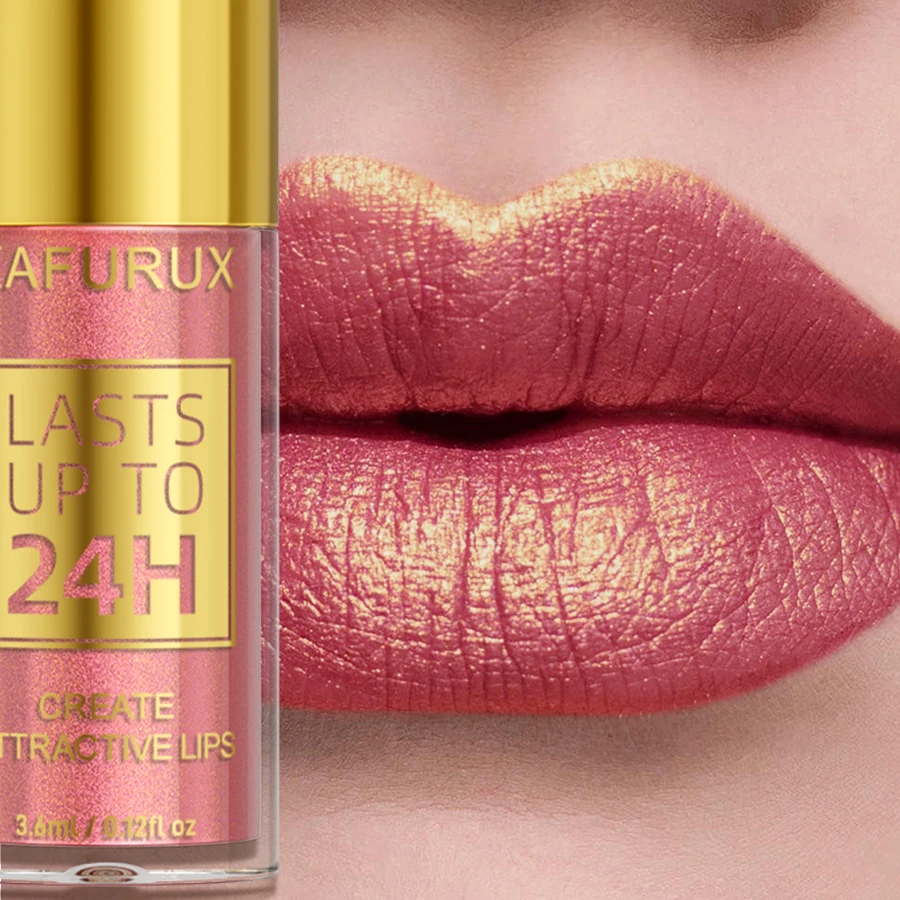 14 Colors Glitter Metallic Lip Glaze Shiny Long Lasting Lip Gloss Waterproof Liquid Lipstick Makeup Lip Oil Lip Tint Gifts for W
