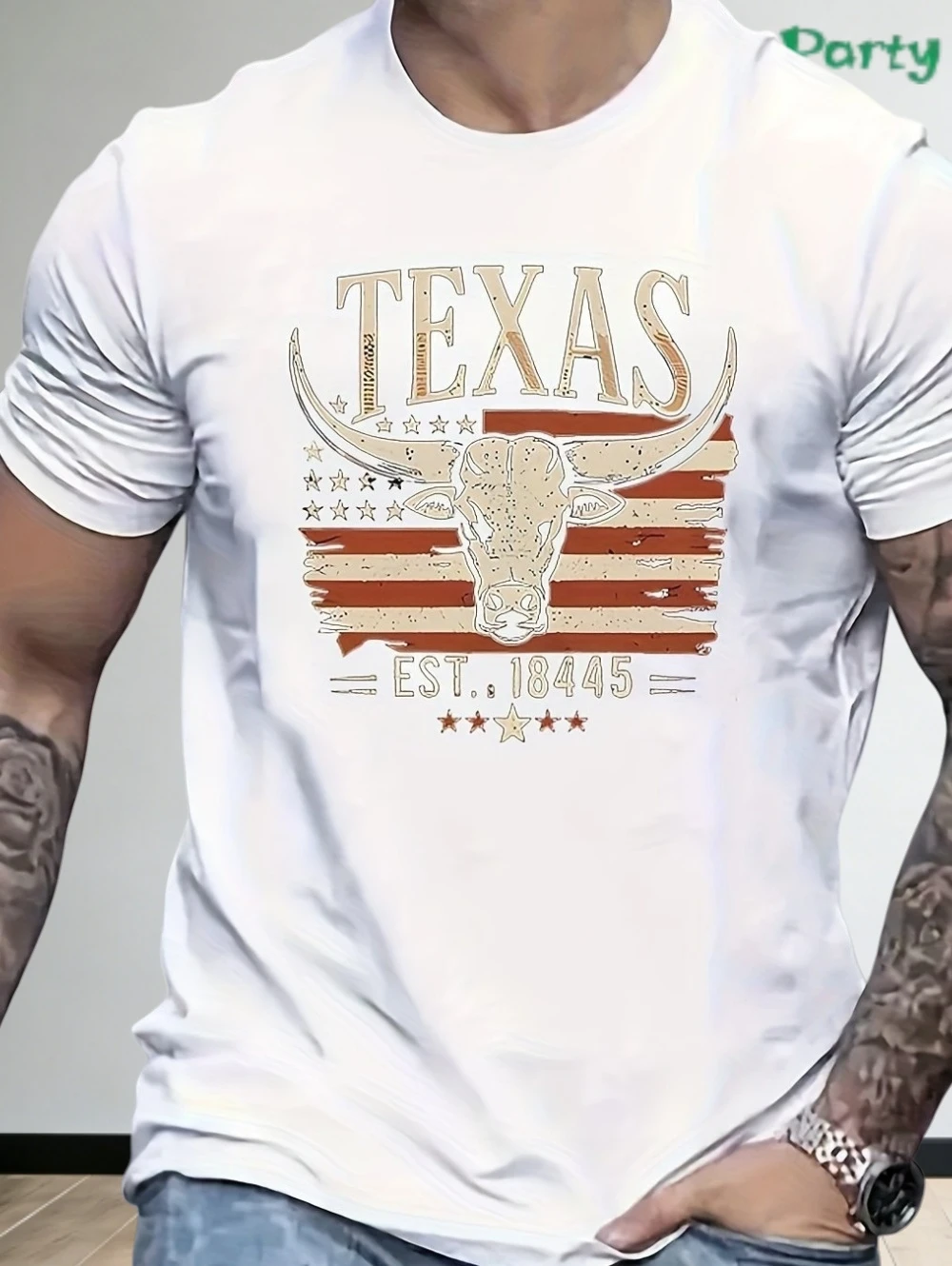 T-shirts graphiques Texas Longhorn pour hommes, style western vintage, imprimé 3D, manches courtes, décontractés pour l'été, streetwear, hauts tendance