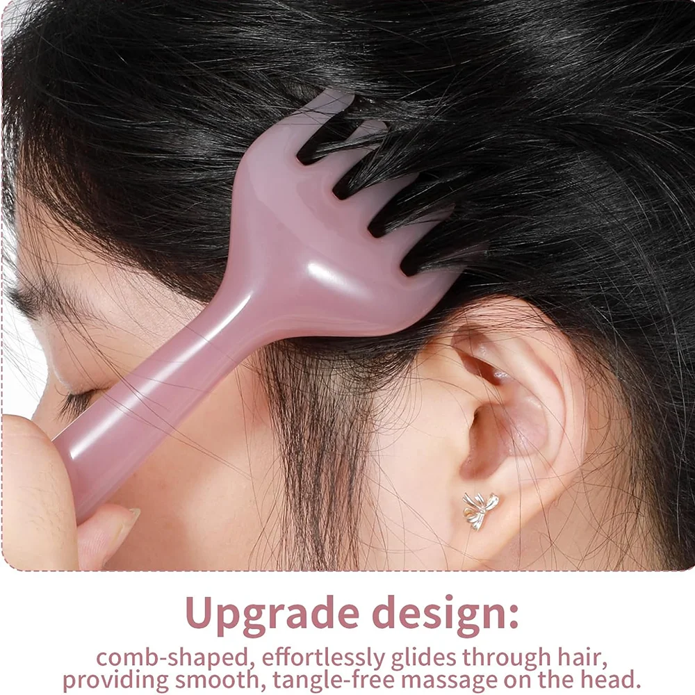 Multi-Function 5 Claw Resin Meridian Massage Brush Gua Sha Acupoint Unblocking Facial Tools for Stress Relief Blood Circulation