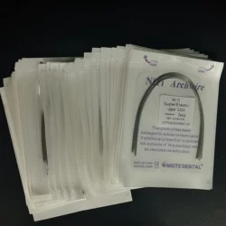 50Packs/500Pieces Dental Niti Archwires Oval Orthodontics Accessories Round/Rectangular Arch Wires Ovoid Form