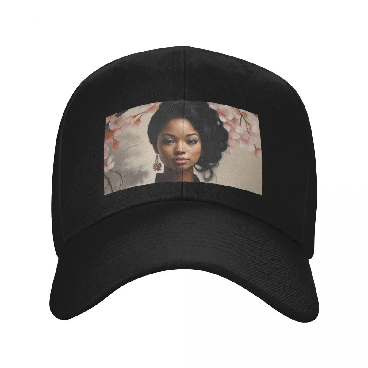 

Enigmatic Ebony Geisha Baseball Cap Anime Hat Thermal Visor western Golf Women Men's