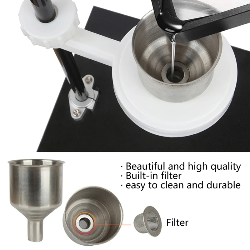 L4MD Printer Resin Filter Funnel Stand Holder Stainless Steel Print Resin Filtering Funnel Holder for Recycling LCD/DLP