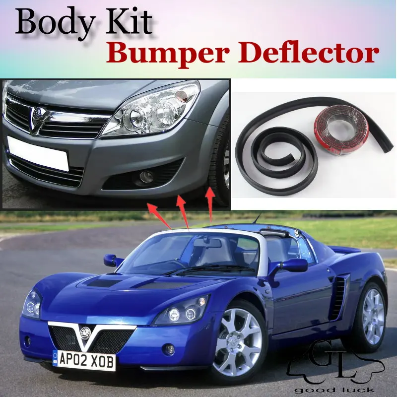 Bumper Lip Deflector Lips For Vauxhall VX220 Front Spoiler Skirt For TopGear Friends Car View Tuning / Body Kit / Strip