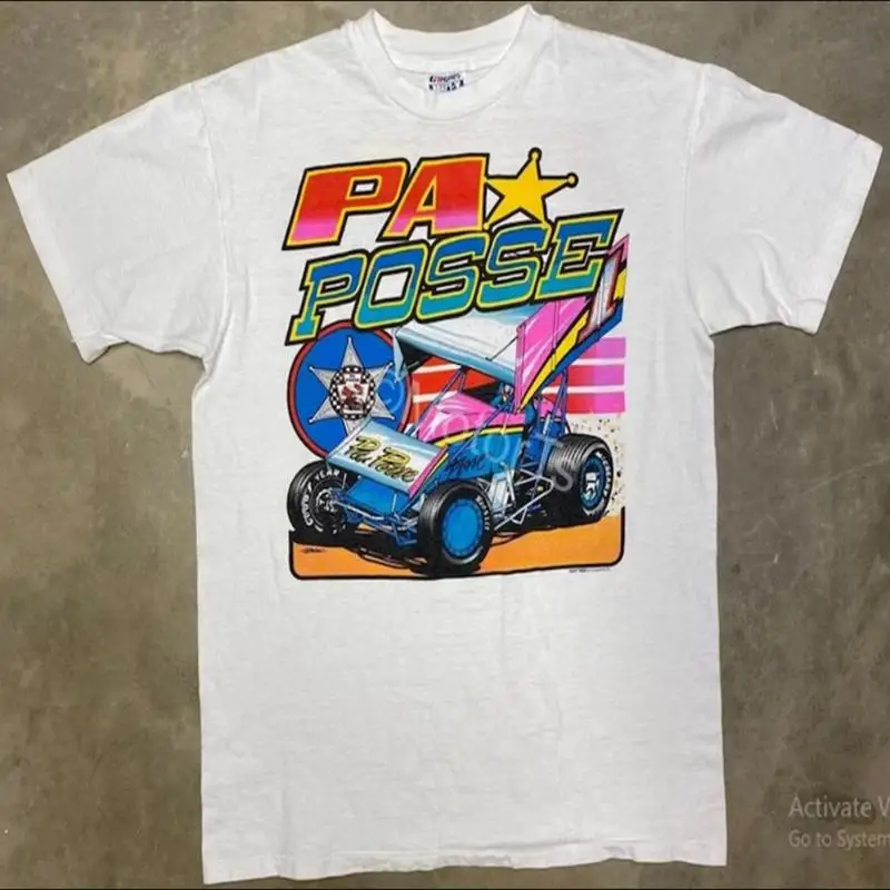 Vintage Early 90 S Pa Posse Sprint Car T Shirt