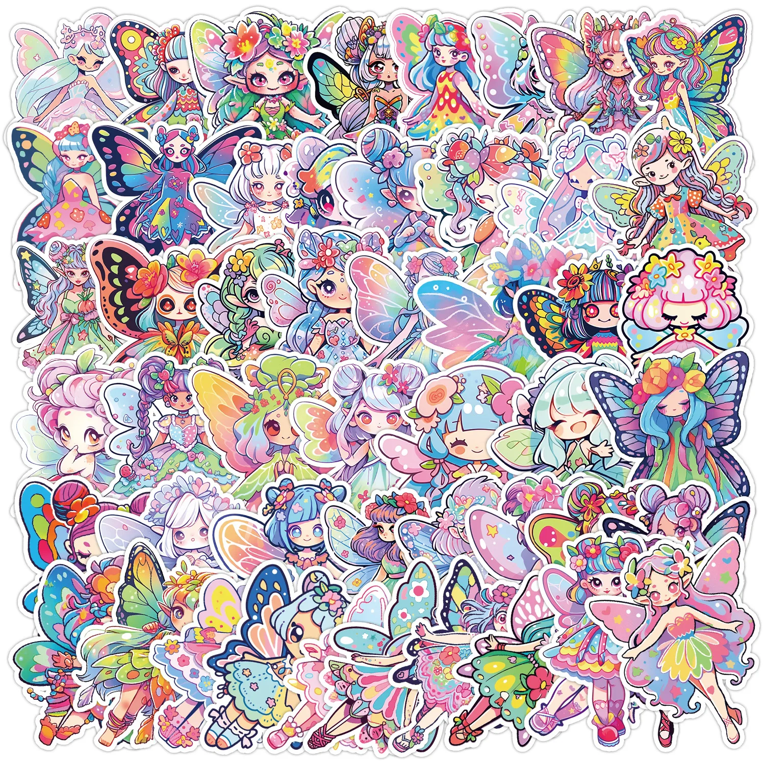 

10/50PCS Cartoon Cute Elf Graffiti Sticker Water Cup Mobile Phone Waterproof Decoration Sticker Decal Toy Gift