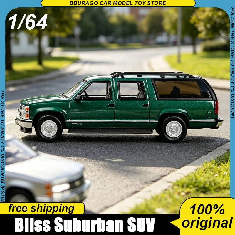 Bliss 1:64 Suburban Full Size American Suv Tmcs Malaysia 2026 Exclusive Limited Full Alloy Static Collectible Model Toys Gifts