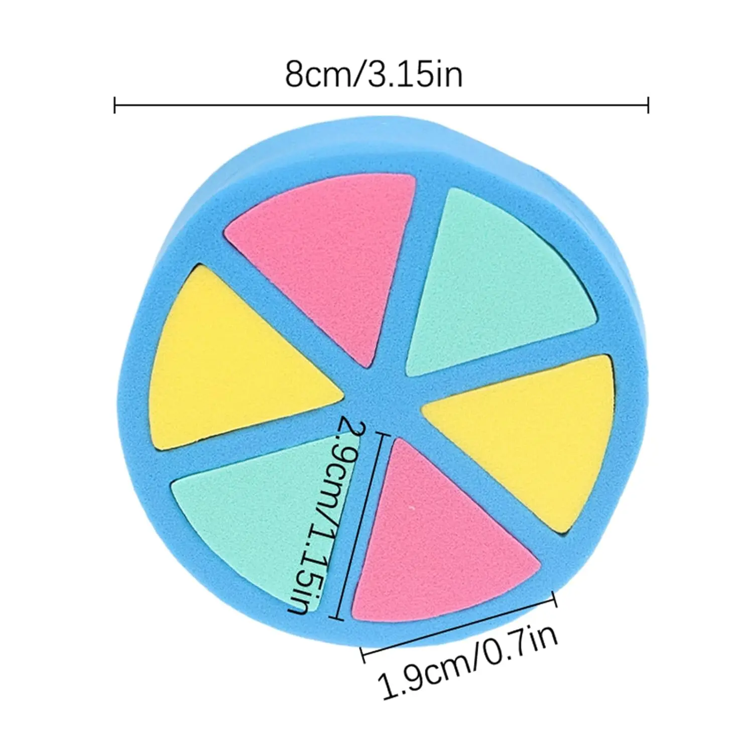 8 قطع من أسافين أدوات توزيع المكياج الصغيرة، إسفنجة مكياج مثلثة لكريم الأساس
