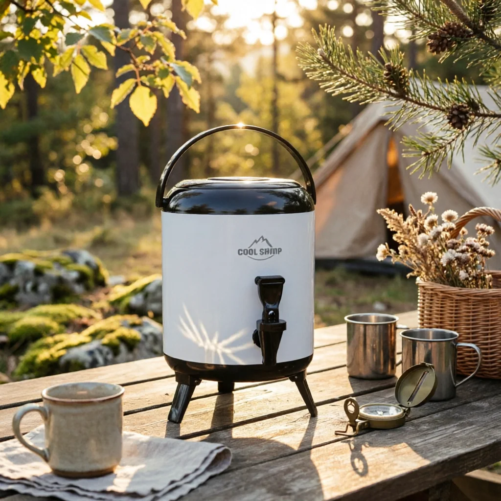Insulated Water Dispenser Large Capacity Insulated Water Container Camping Drink Cooler Carried by Handle for Picnic, Car Travel