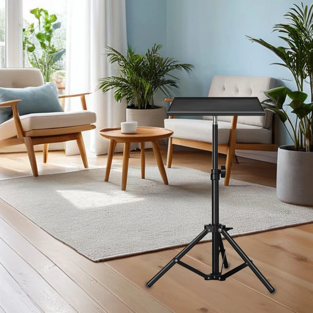 Universal Laptop Projector Tripod Stand 1/4inch Thread DJ Equipment Holder Height Adjustable Floor Projector Stand for Equipment